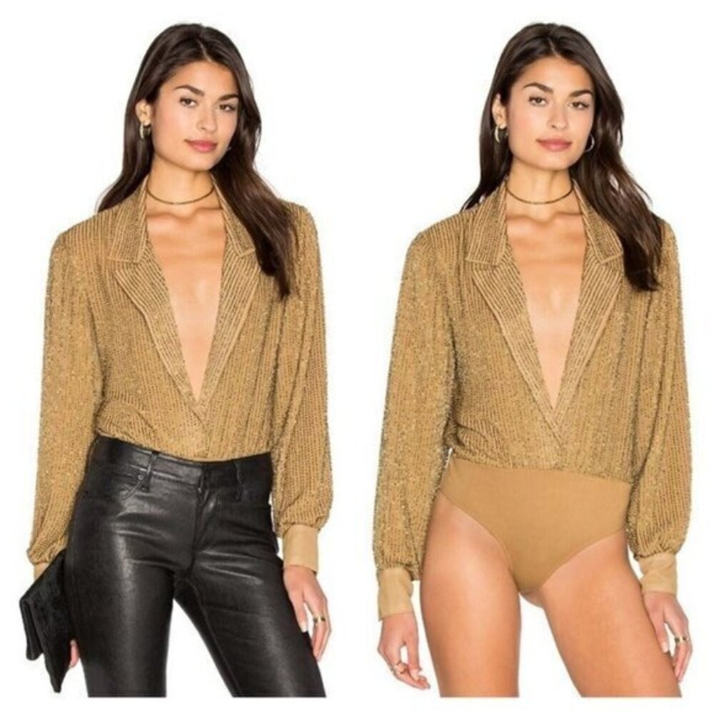 LPA Embellished Bodysuit 60 - Army Taupe